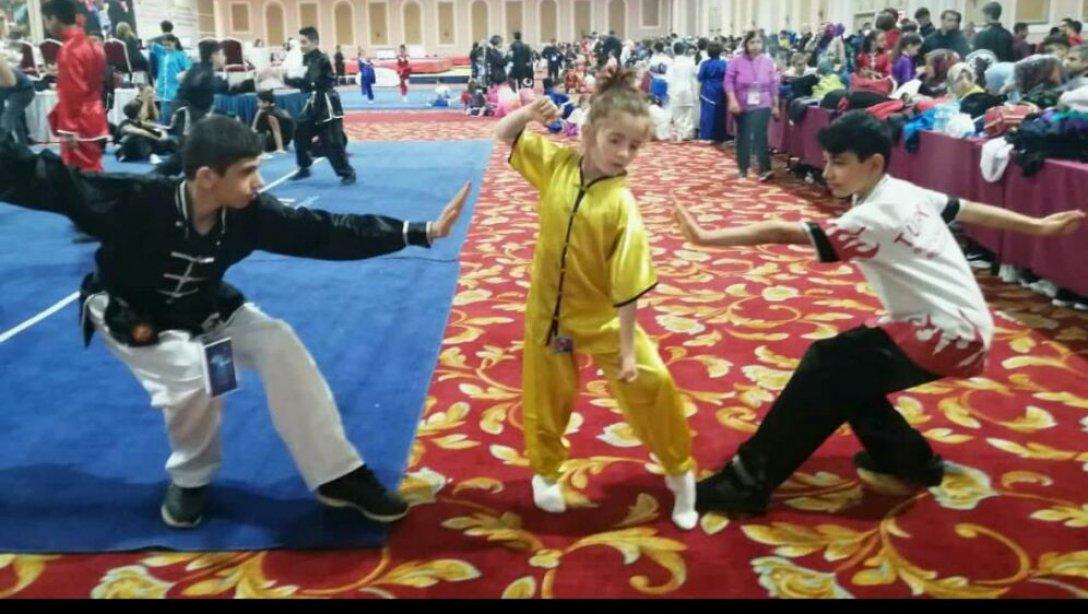 Wushu Kung Fu Türkiye  şampiyonasında Oğuzhan İlkokulumuzdan Büyük Bir Başarı