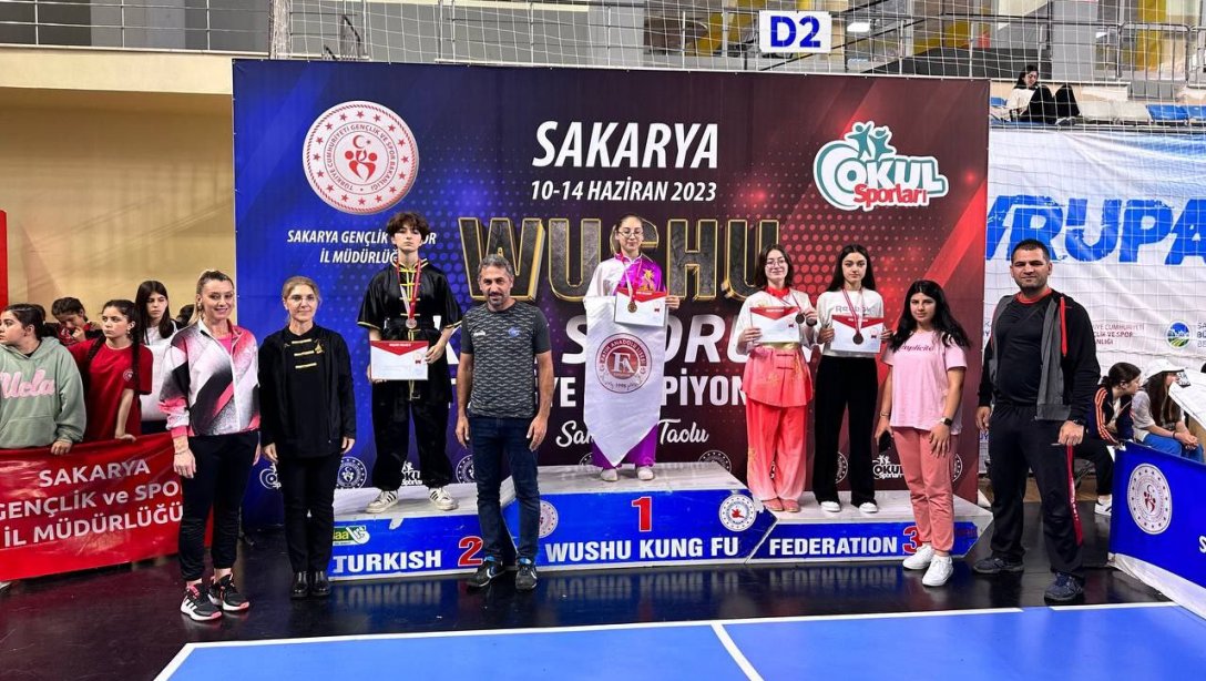 Nusaybin Kemal Gözü Mesleki ve Teknik Anadolu Lisesi Wushu Türkiye Şampiyonasında Her İki Dalga İkinci Oldu.